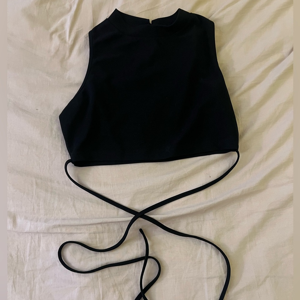 SHEIN Black Crop Top